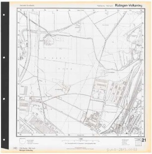 Deutsche Grundkarte, Blatt Ratingen-Volkardey, 1953