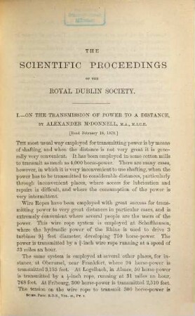 The scientific proceedings of the Royal Dublin Society. 2, 2. 1880