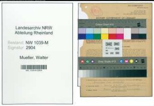 Entnazifizierung Walter Mueller , geb. 08.04.1914 ()