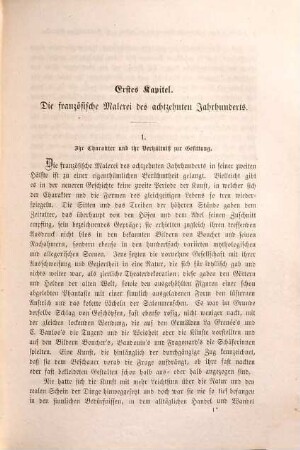 Geschichte der modernen französischen Malerei seit 1789 : zugleich in ihrem Verhältniß zum politischen Leben, zur Gesittung und Literatur, Abt. 1. Von David bis zum Ausgang der romantischen Schule