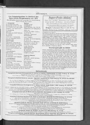 Ihre Ansprechpartner im Vorstand des Eppendorfer Bürgervereins von 1875