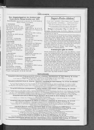 Ihre Ansprechpartner im Vorstand des Eppendorfer Bürgervereins von 1875
