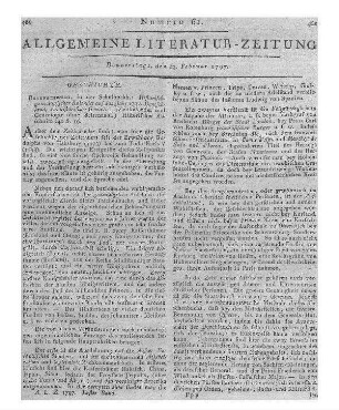 Historisch-genealogischer Kalender. Auf das Jahr 1797. Deutschland ein historisches Gemälde. Braunschweig: Schulbuchhandlung 1797