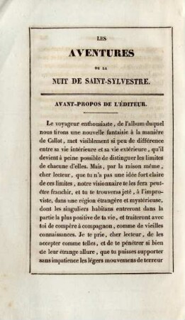 Les aventures de la nuit de Saint-Sylvestre