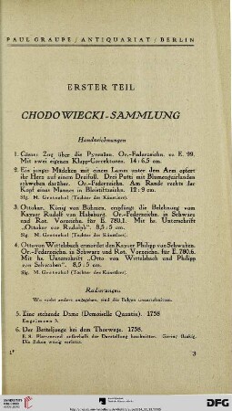 Chodowiecki-Sammlung (Nr. 1-377)