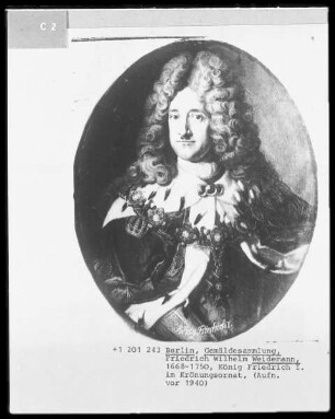 König Friedrich I. im Krönungsornat
