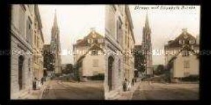 Blick zur Elisabethenkirche, Basel