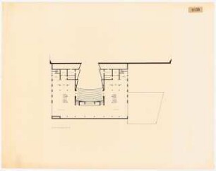 Oper, Hannover Innenausbau: Grundriss 2. Ranggeschoss, ca. 1:200