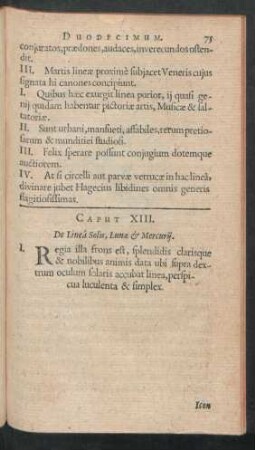 Caput XIII. - XV.