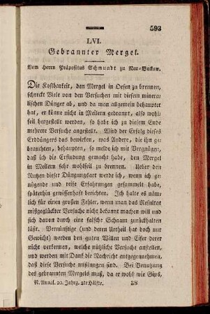 LVI. Gebrannter Mergel