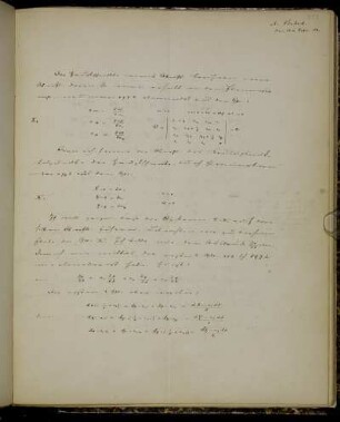 Satz: Die Tangentenebenen der Fläche der Krümmungsmittelpunkte einer gegebenen Fläche sind die Hauptschnitte dieser Fläche und umgekehrt. (27. Febr. 1853)