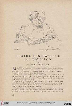 5: Timide renaissance du cotillon