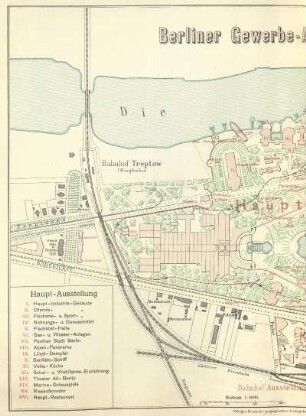Karte: Berliner Gewerbe-Ausstellung 1896