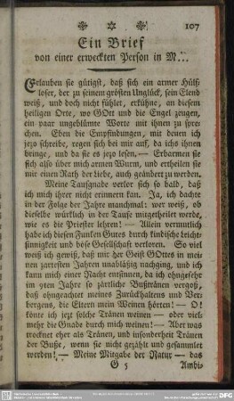 Ein Brief von einer erweckten Person in M ...