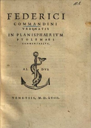 In planisphaerium Ptolemaei commentarius