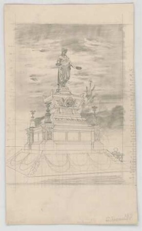 Bauernfeind, Gustav; Italien; Österreich; Schweiz; Studien- und Reiseskizzen - Denkmal (Perspektive)