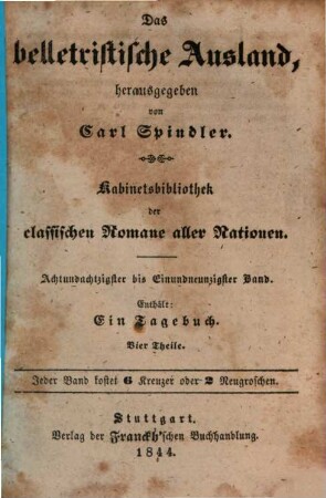 Ein Tagebuch