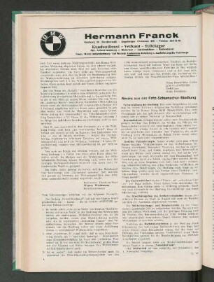 Neues aus der Fritz-Schumacher-Siedlung