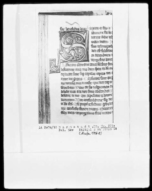 Psalterium und Diurnale — Initiale S, Folio 54verso
