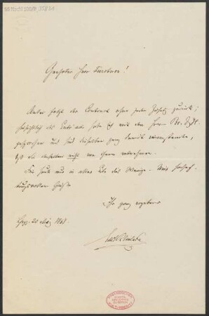 Brief an Adolph Fürstner : 20.05.1868