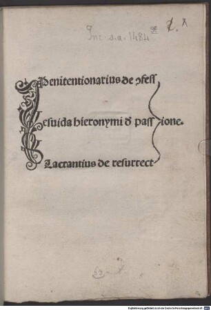 Poenitentionarius de confessione : mit Interlinear- und Randglossen. Mit einem Anhang kommentierter lat. Verse über die katechetischen Stücke