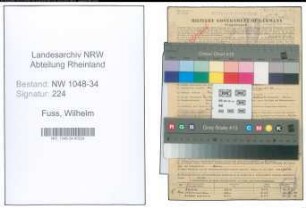 Entnazifizierung Wilhelm Fuss , geb. 19.03.1915 (Arzt)