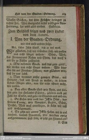 Zum Beschluß folgen noch zwey Lieder von dem Autore