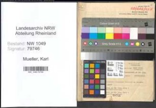 Entnazifizierung Karl Mueller , geb. 20.09.1907 (Richter)