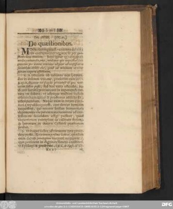 Tit. XVIII. (IX. 41.) De quaestionibus.
