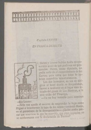 Capítulo LXXVIII - En franca derrota