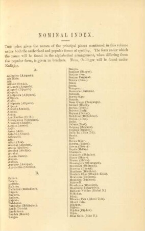 Nominal Index