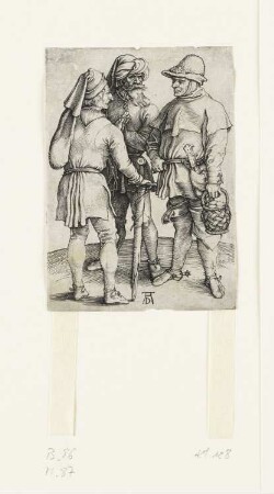 Drei Bauern im Gespräch