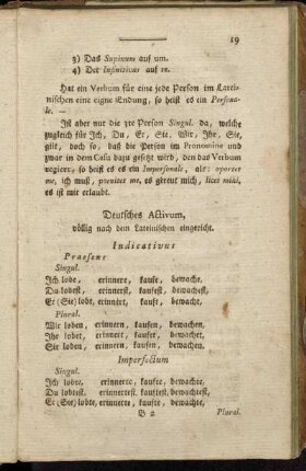 Deutsches Activum, völlig nach dem Lateinischen eingericht.