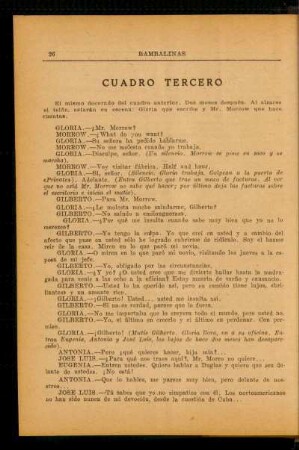 Cuadro tercero