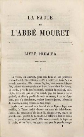La faute de l'Abbé Mouret