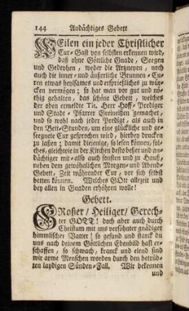 144-149, Gebet