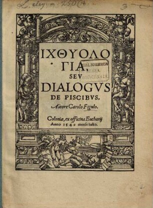 Ichthyologia seu dialogus de piscibus