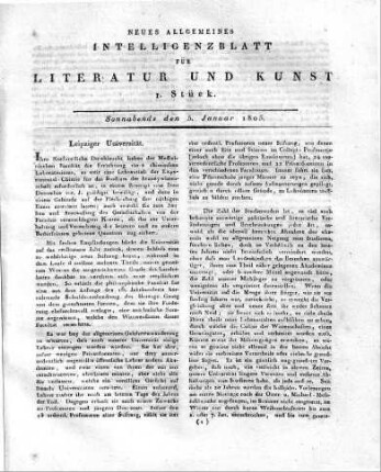1805-01-05 : 1. Stück