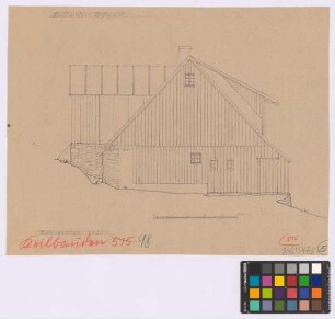 Keilbauden (Riesengebirge): Wohnhaus. Wohnhaus (Giebel-Ansicht)