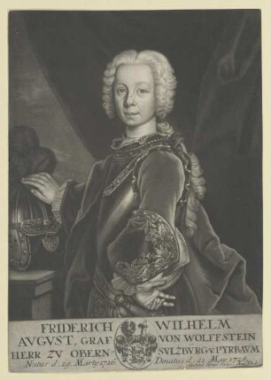 Bildnis des Friedrich Wilhelm Avgvst von Wolffstein