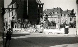 Zerstörungen Zweiter Weltkrieg. Unbekannte Gebäude