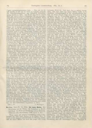 185-187 [Rezension] Mmartius, Wilh., Die innere Mission