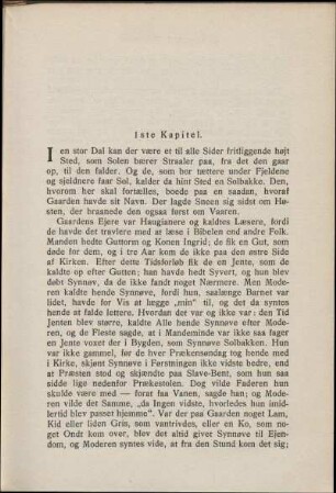 1ste Kapitel.