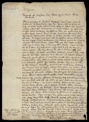 Brief von Friedrich Seyler an Friedrich Lucae