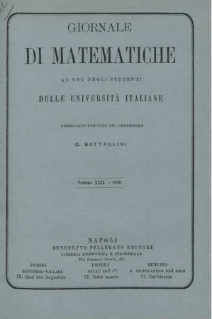 Volume XXIX. - 1891.