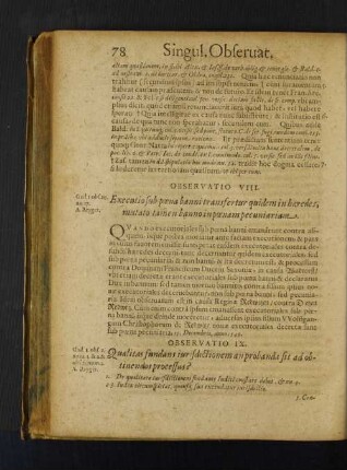 Observatio VIII. Executio sub banni transfertur quidem in haeredes, mutato tamen banno in poenam pecuniariam.