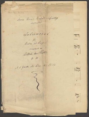 Intermezzi für Violine und Pianoforte - BSB Mus.ms. 9636 : op. 30