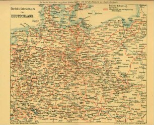Eisenbahn-Uebersichtskarte von Deutschland