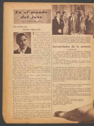 En el mundo del jazz - Tres minutos con Víctor Virgillito
