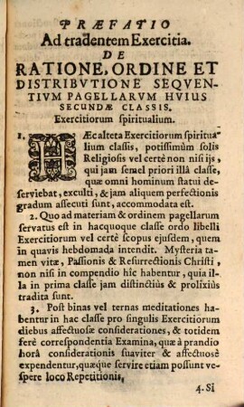 ... Classis Exercitiorvm, Das ist: ... Thail Der geistlichen Ubungen Deß heiligen Vatters Ignatii Loiolae Der Societet Iesv Stiffter, 2. Secunda Classis Exercitiorum Spiritualium pro Religiosis ... Für die Ordens-personen ...